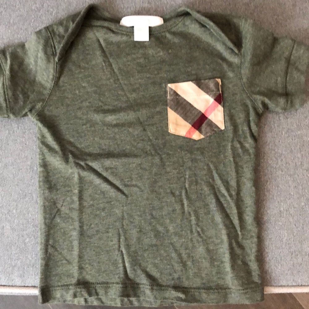 Like new toddler Burberry shirt 12m